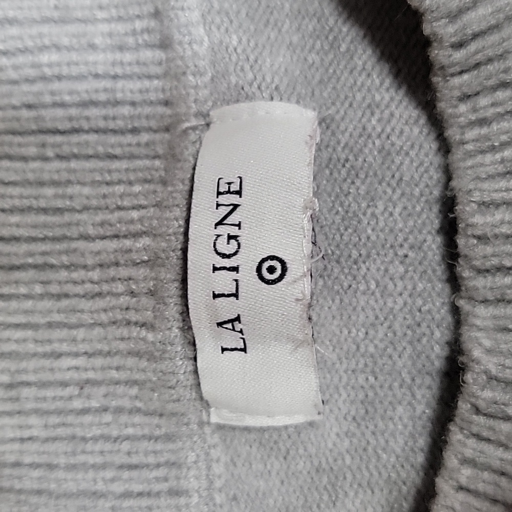La Ligne for Target Gray Sweater with Multi-Color Stripes, Long Sleeve, EUC - Picture 10 of 11